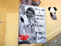 Streetart_Paris_Collage_Madame_FredLeChevalier